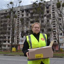 The Salvation Army provided assistance to the residents of Saltivka, the district of Kharkiv that suffers the most destruction